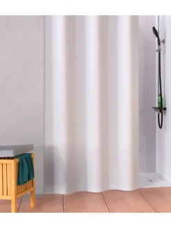 Duschvorhang in Weiß - (B)180 x (H)200 cm