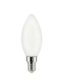 E14 LED-Leuchtmittel in Warmweiß EEK E A bis G Ø 3.5 cm in Matt Opalweiß