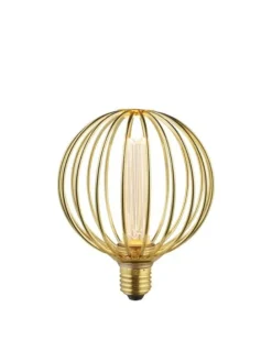 E27 LED-Leuchtmittel in Warmweiß EEK G A bis G Ø 12.5 cm in Gold
