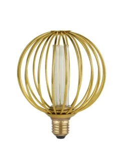 E27 LED-Leuchtmittel in Warmweiß EEK G A bis G Ø 12.5 cm in Gold