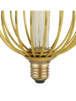 E27 LED-Leuchtmittel in Warmweiß EEK G A bis G Ø 12.5 cm in Gold