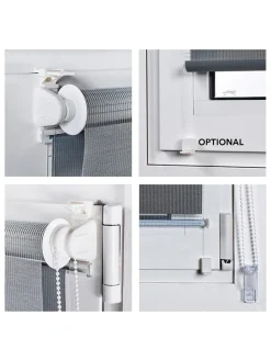 Easyfix-Doppelrollo in Grau