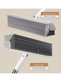 Eckbürste in Grau - (L)133 x (B)23 cm
