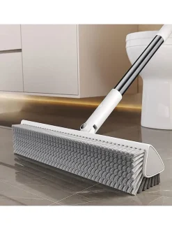 Eckbürste in Grau - (L)133 x (B)23 cm