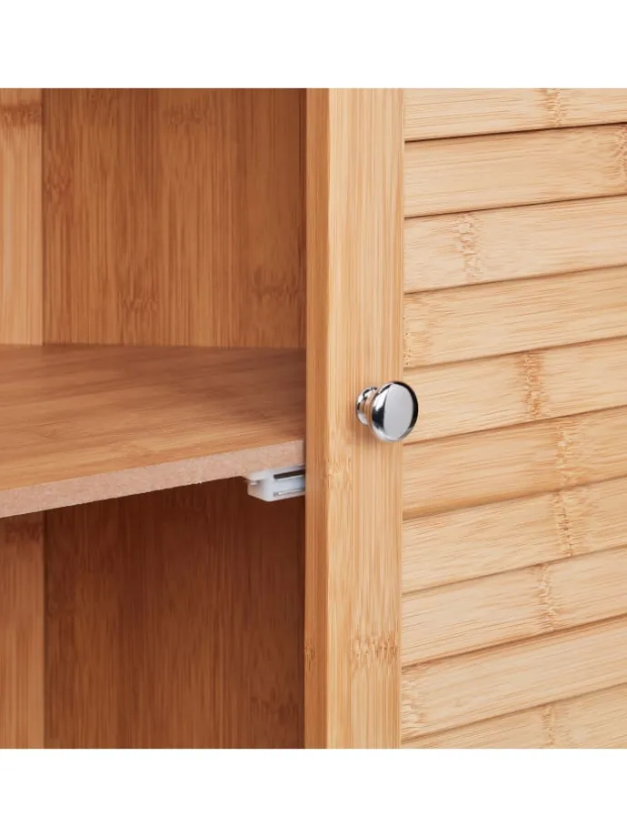 Eckschrank in Natur - (B)58 x (H)92 x (T)30 cm