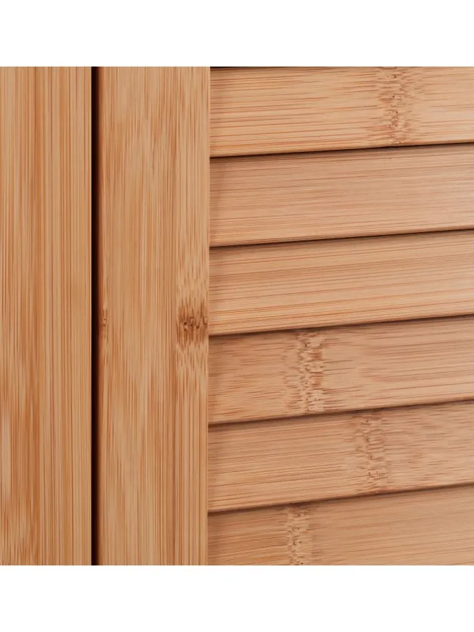 Eckschrank in Natur - (B)58 x (H)92 x (T)30 cm