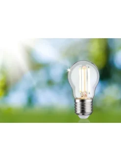 Eco-Line Filament 230V LED Tropfen E27 1er-Set 80 mm 525lm 2,5W 3000K Klar A