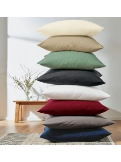 Edel Flanell Kissenbezug Nördlingen in jade