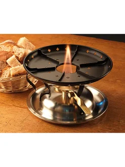 Edelstahl-Dochtenbrennerrechaud 