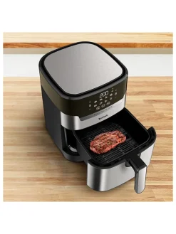 Edelstahl-Heißluftfritteuse 