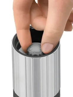 Edelstahl-Salz-/Pfeffermühle - (H)14 cm