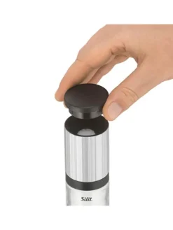 Edelstahl-Salz-/Pfeffermühle - (H)14 cm