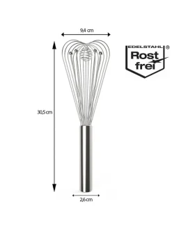 Edelstahl-Schneebesen - (L)30,5 cm