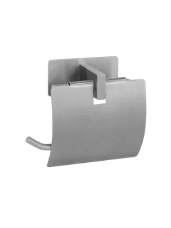 Edelstahl-Toilettenpapierhalter "Genova" - (B)14 x (H)11,4 x (T)6,2 cm