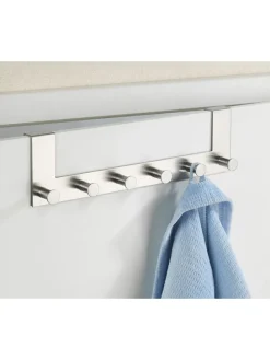 Edelstahl-Türgarderobe "Celano" - (B)39 x (H)11 x (T)5,5 cm