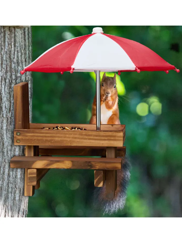 Eichhörnchen Tisch in Dunkelbraun