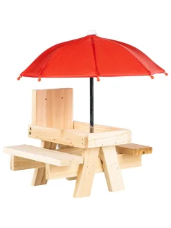 Eichhörnchen-Futterstation in Natur - (B)18 x (H)21,2 x (T)17,2 cm