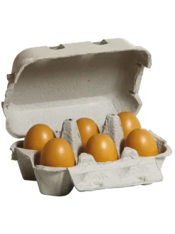 Eier, braun im Karton - Kaufladenzubehör - ab 3 Jahren