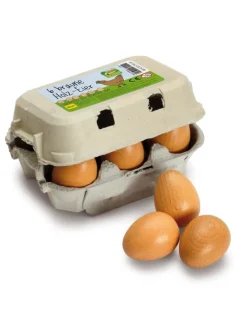 Eier, braun im Karton - Kaufladenzubehör - ab 3 Jahren