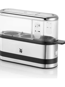 2-Eier-Kocher "KüchenMinis" in Silber/ Schwarz