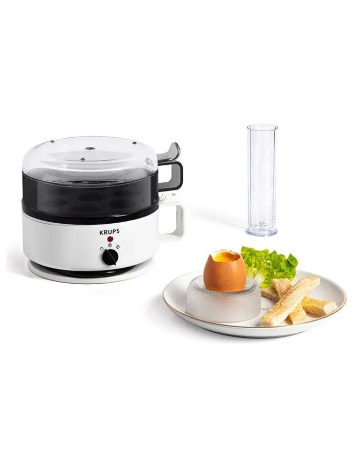 Eierkocher "Ovomat Super" in Weiß/ Schwarz