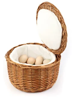 Eierkorb "Profiline" in Hellbraun - (H)17 x Ø 26 cm