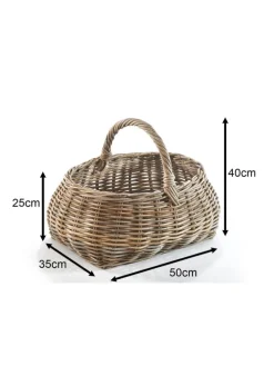 Einkaufskorb KUBUGREYBASK in Grau