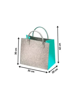 Einkaufstasche AQUAFELTBAG in Grau