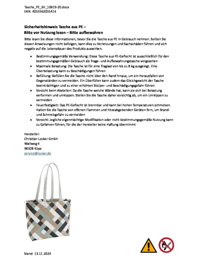 Einkaufstasche BELFAST in Braun