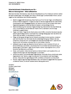 Einkaufstasche BLUEFELTBAG in Grau