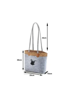 Einkaufstasche GREYDEERBAG in Grau