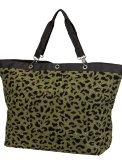 Einkaufstasche XL in Teddy Leo Olive