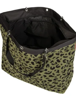 Einkaufstasche XL in Teddy Leo Olive