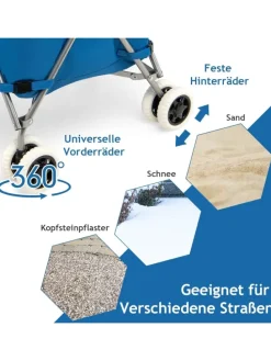 Einkaufstrolley 90 L in Blau