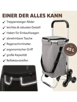 Einkaufstrolley ca. 47 x 97 x 38,5 cm (B/H/T)