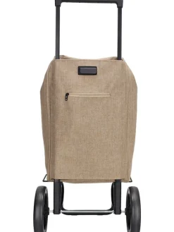 Einkaufstrolley in Beige - (B)43 x (H)100 x (T)40 cm