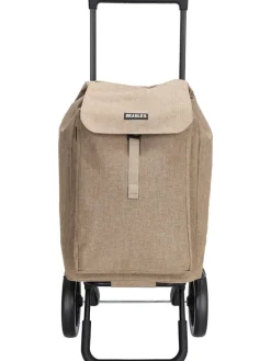 Einkaufstrolley in Beige - (B)43 x (H)100 x (T)40 cm