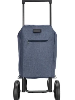 Einkaufstrolley in Blau - (B)43 x (H)100 x (T)40 cm