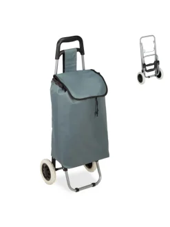 Einkaufstrolley in Grau