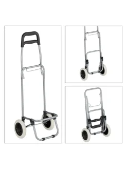 Einkaufstrolley in Grau