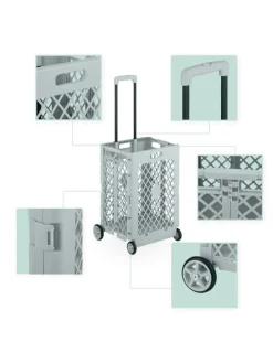 Einkaufstrolley in Grau