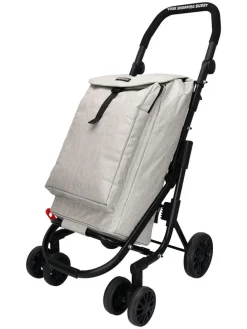 Einkaufstrolley in Grau - (B)60 x (H)113 x (T)40 cm