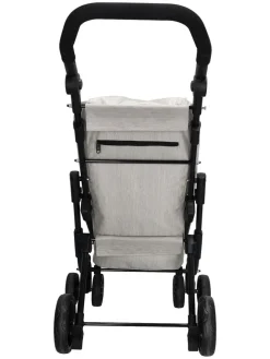 Einkaufstrolley in Grau - (B)60 x (H)113 x (T)40 cm