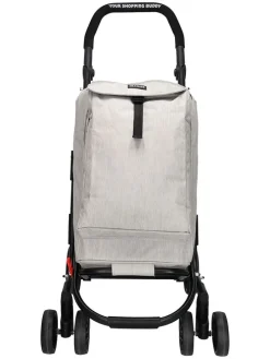 Einkaufstrolley in Grau - (B)60 x (H)113 x (T)40 cm