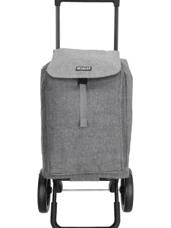 Einkaufstrolley in Grau - (B)43 x (H)100 x (T)40 cm