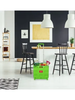 Einkaufstrolley in Grün