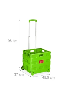 Einkaufstrolley in Grün
