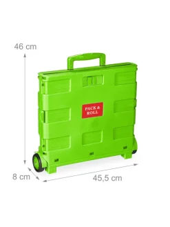 Einkaufstrolley in Grün