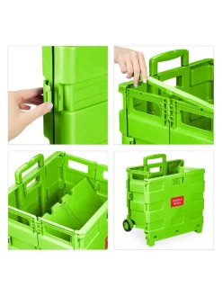 Einkaufstrolley in Grün