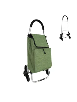 Einkaufstrolley in Grün - 45 l